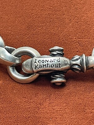 Vintage Sterling Leonard Kamhout Chain Link Necklace With Vintage Sterling Leonard Kamhout Chain Link Necklace With