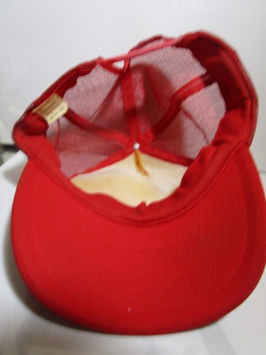 Gorra de béisbol roja WEPRIN WILDCATS SOMBRERO POLIÉSTER AÑOS 80 - Imagen 3 de 3
