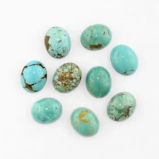 RARE BISBEE TURQUOISE 10 x 8 MM OVAL CABOCHON ALL NATURAL SOLD PER STONE F-3976