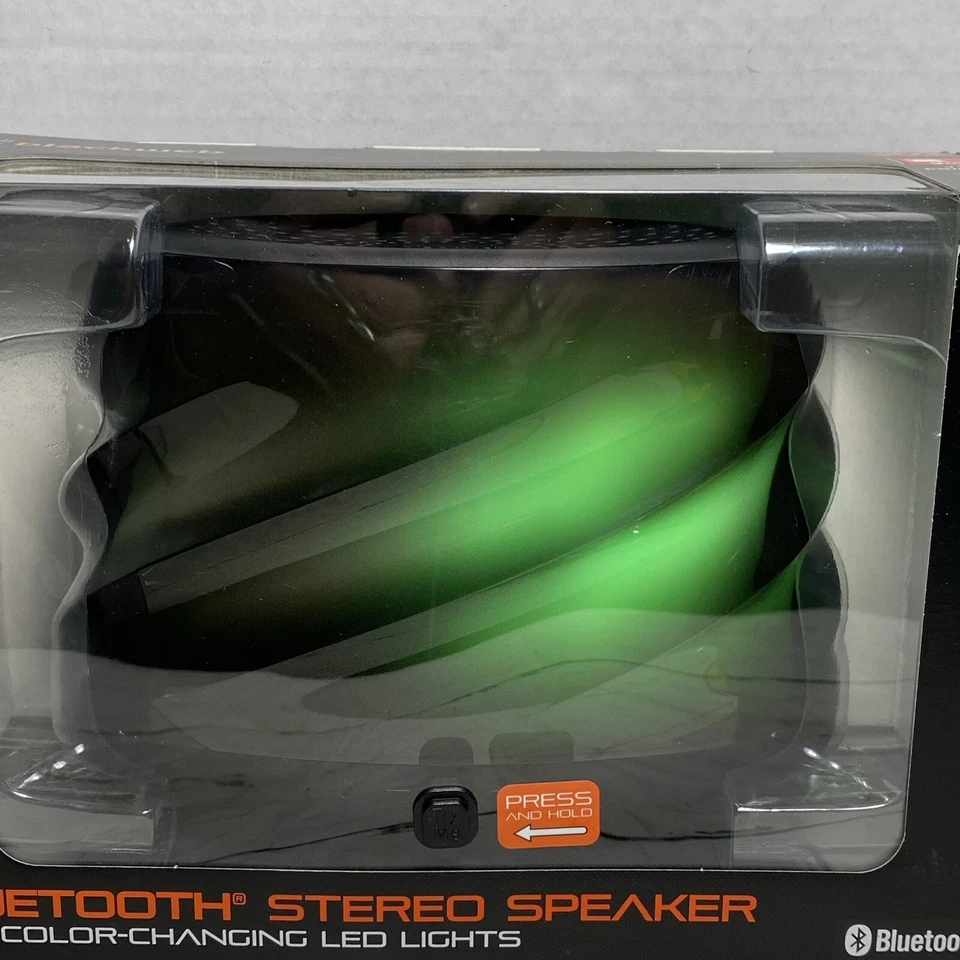 Bluetooth Stereo Speaker With Color Changing LED Lights Blackweb - Image 3 of 4