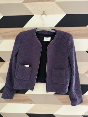 sandro damen jacke gr 38 lila