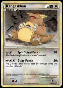 Kangaskhan Uncommon - HGSS Triumphant 36/102 2010 LP+ Pokemon Card