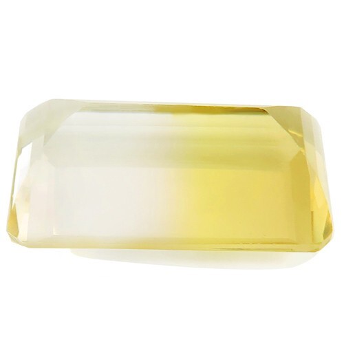 Enticing Natural Bi Color Citrine 25.23ct Octagon Cut Mined at Brazil Dazzling - Picture 2 of 8