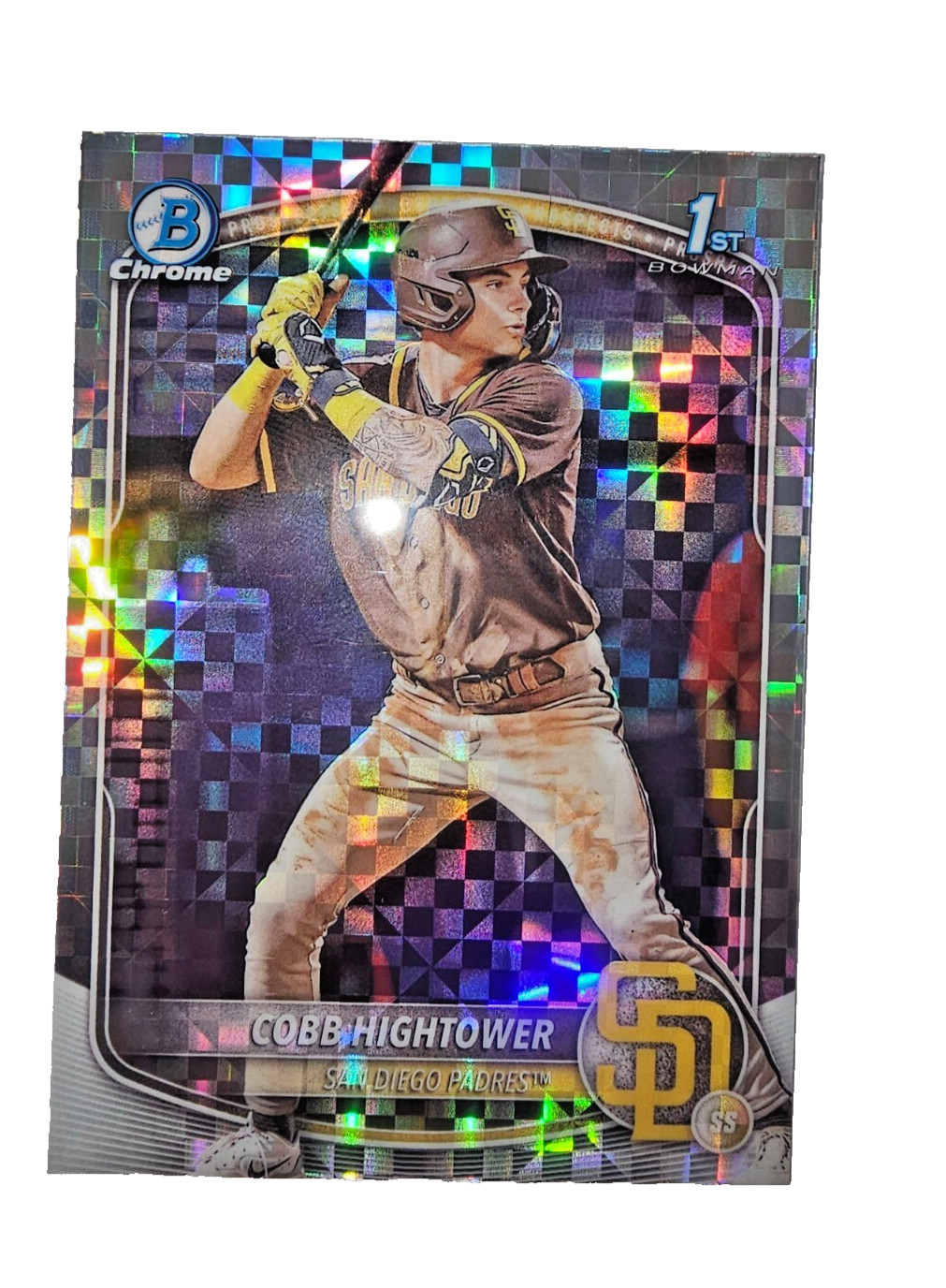 2025 Bowman Chrome Cobb Hightower 1st Bowman #BCP-104 [X-Fractor]
