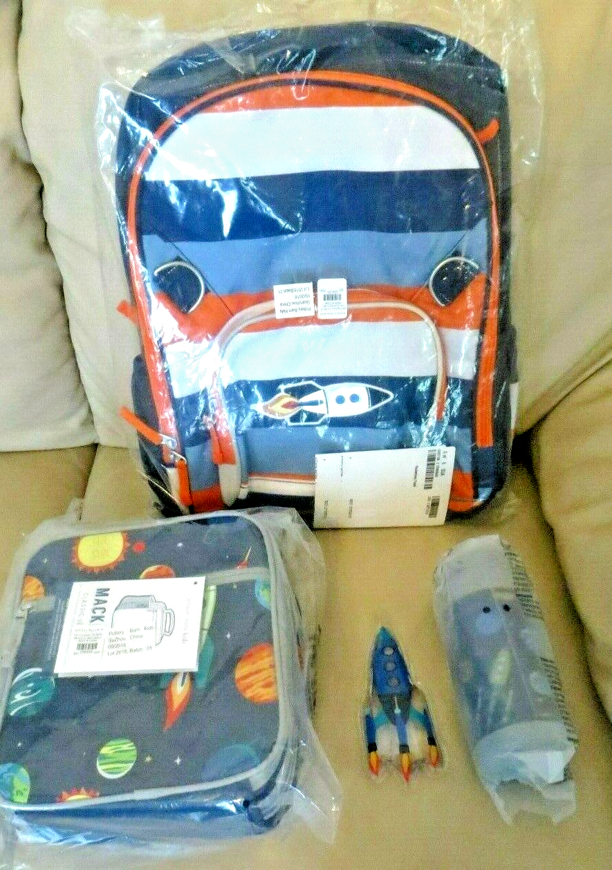 PONY Zaino scuola ceramica fienile pianeta Disney spazio + LUNCH BOX + regalo acqua ragazzo.