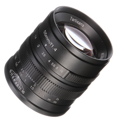  7artisans Manual Focus MF 55mm F/1.4 Prime Lens For Fujifilm X-M1/ X-T1/T10 