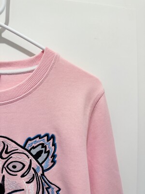 KENZO Original Tiger Embroidered Pink Crewneck Sweatshirt | eBay KENZO Original Tiger Embroidered Pink Crewneck Sweatshirt | eBay