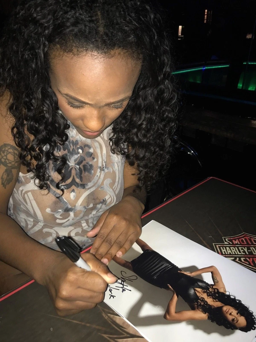 Shyla Clark Hott Adult Ebony Webcam Model Signed 8x10 Autographed COA Proof  Look | eBay