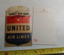 Vintage United Airlines Advertising Lot