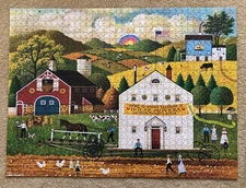 CHARLES WYSOCKI ”HOUSE MOVERS” 1000 pc. Puzzle - Compete