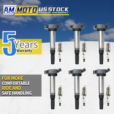 6PCS Ignition Coil & Iridium Spark Plug For Toyota Sequoia Lexus LX V6 UF487 