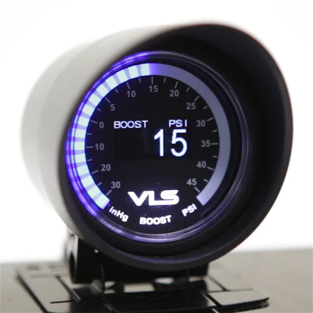 Revel VLS 52mm 30inHg45PSI Digital OLED Boost Gauge eBay