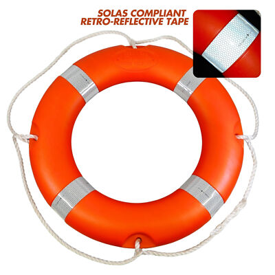 Rettungsbootring 58cm SOLAS 1,5kg Yachtboot Flusskanal See Sicherheit von MiDMarine