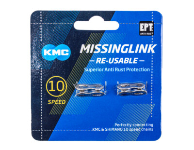 2 Stück KMC Kettenschloß für 10-fach Kette CL-559R Kettenschloss Missinglink 10f