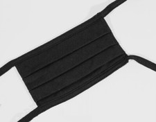 Cloth Face Mask, Black, Washable, Facemask