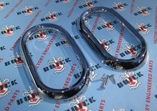 1950-1952 Buick Chrome Tail Lamp Bezels Kit Oem 5940753. Special Super Roady