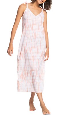 ROXY Junior’s coco beach vibe tie dye side slit swim cover up dress in size  XXL