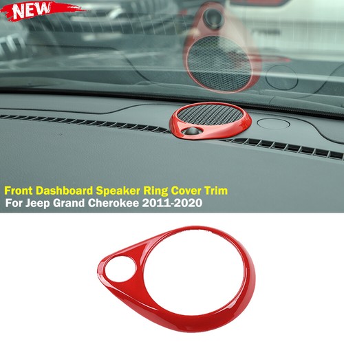 2pcs Chrome Front Door Stereo Speaker Trim Ring for Jeep