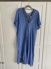 Zara Womens Embroidered Tunic Dress Size M-L NEW