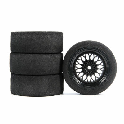 4Pcs RC Car 23001 Foam Tires &Wheels 12mm Hex Set Fit HSP RC 1/10 on-Road Racing