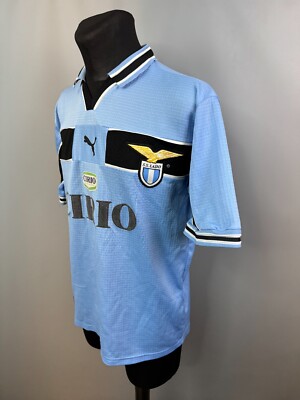 [希少]SSラツィオ98-00 ホームユニフォームPUMA Mサイズ LAZIO 1998 2000 HOME SHIRT FOOTBALL SOCCER JERSEY PUMA MENS