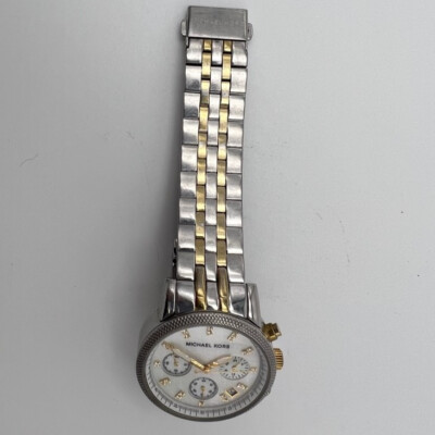 Michael Kors Ladies Gold & Silver Chronograph Watch MK5057  display picture 1