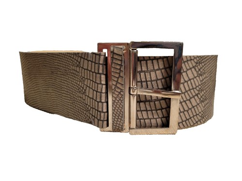 BANANA REPUBLIC Neutral Snake Print 2-1/8 display picture 1