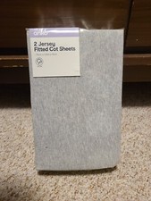 Anko Jersey Fitted Cot Sheet 2pk