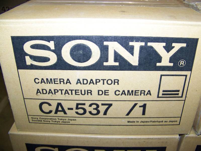 Sony CA-537 Professional Camcorder/Camera Adapter DXC-537 DXC-637