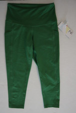 Z by Zella RK423499MI Women's Sz XS 0 Green Juniper High Waist Crop Leggings