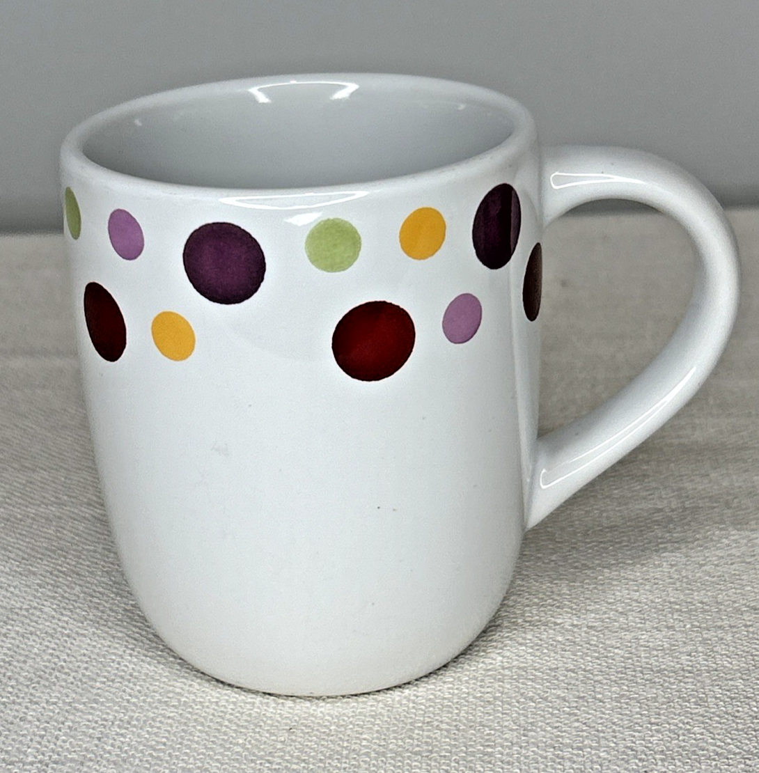 Pampered Chef Polka Dot Coffee Mug Simple Additions Collection