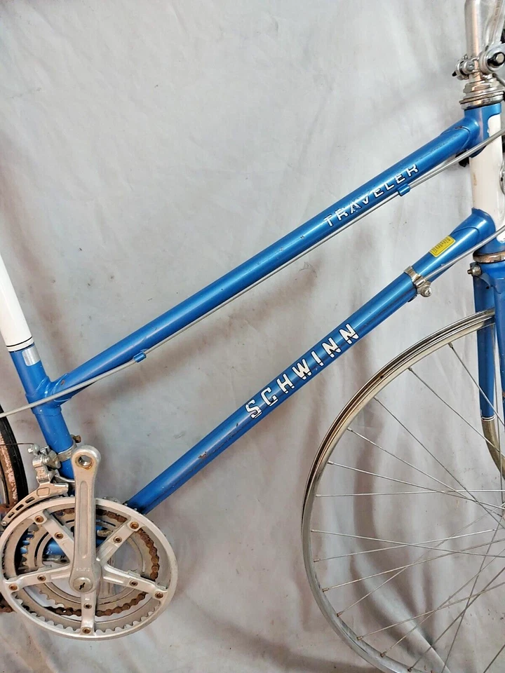 Bicicleta de carretera Panasonic Schwinn Traveler 1979 56 cm brida media alta con orejetas para mujer Foto 4 de 4