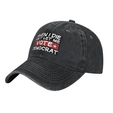 Men Women Adjustable Hat WHEN IDIE DON'T LET ME printed Baseball Cap Trucker Hat