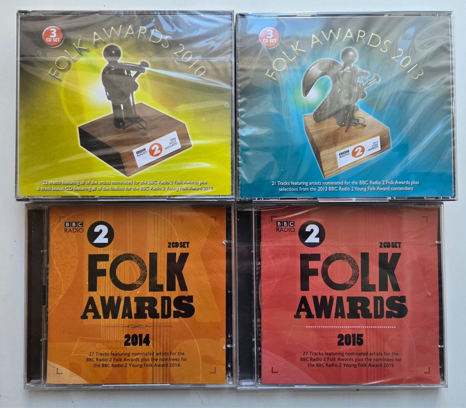 BBC Radio 2 Folk Awards 2010, 2013, 2014 & 2015 - 10 x CD SET NEW & SEALED