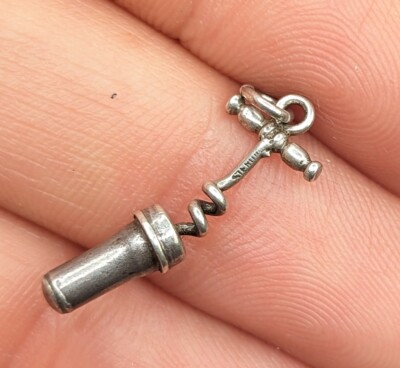 Corkscrew Charm Sterling Silver Corkscrew Charm Sterling Silver