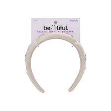Scunci Gold Headband with Pink  Silver Jewels - New