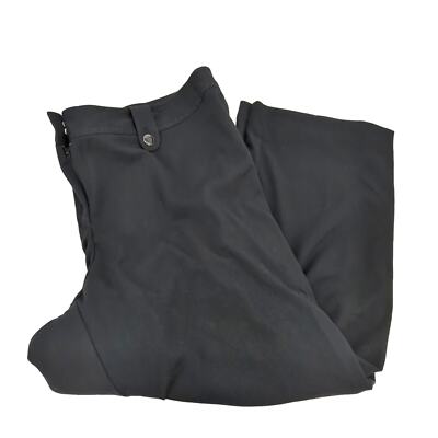 EUC JMS Dress Pants Ebony/Black Polyester Blend Womens 26WP Stretchy Flat