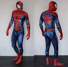 Ultimate Spider-Man Jumpsuit Spiderman Cosplay Halloween Suit Costume Adult/Kids