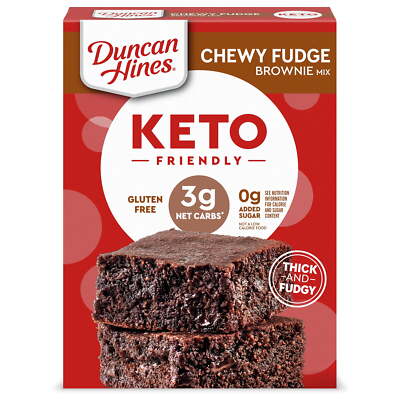 Duncan Hines Keto Friendly Chewy Fudge Brownie Mix, 10 oz