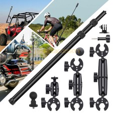 Motorcycle Bicycle Mount Selfie Stick for Insta360 X2/X3/X4/x5 DJI Action 3/4/5