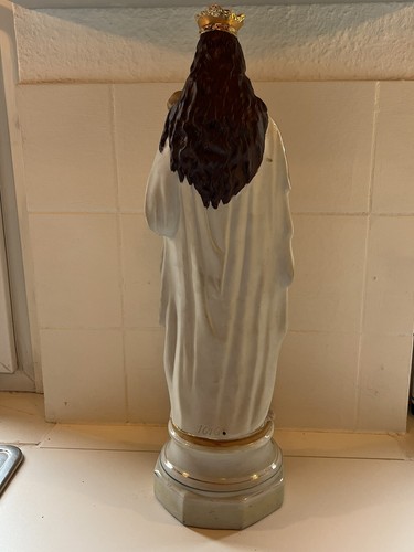 Porzellan Statue Maria Mit Jesus Mutter Gottes Madonna Gemarkt 1616 51 Cm Hoch - Bild 6 von 9