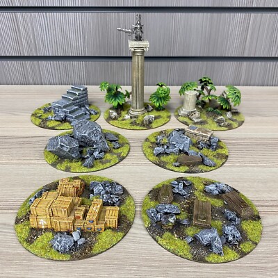 Bemalt CD Gelände Set Aos Warhammer Kongo Dunkel Continent - Warcry Lost Welt