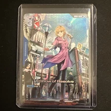 A Show of Resolve GD01-100 U+ Alt Art Gundam Newtype Rising NM Holo Foil TCG