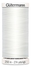 Gutermann 250P-20 Sew-All Thread 274yd-Nu White 5Pk 