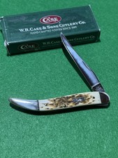 Case XX Amber Bone Medium Toothpick Clean Nice Jigged Bone