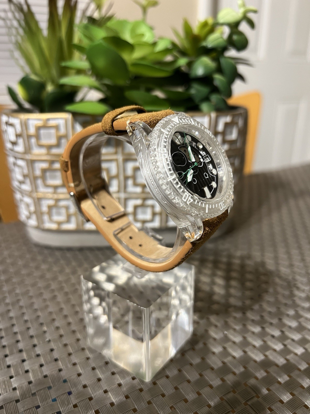 Custom Mod Automatic Nh35 / Translucent Clear Cas… - image 11