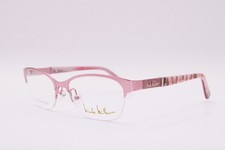 NEW NICOLE MILLER GROVE PINK BROWN AUTHENTIC EYEGLASSES 47-16