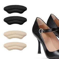 Heel Pads for Shoes that are Too Big, 2 Pairs Self-Adhesive Heel Grips 