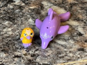 Lego Elves Pet x 2 Purple Dolphin (Delphia) & Bird (Sebastian) 41072 41193