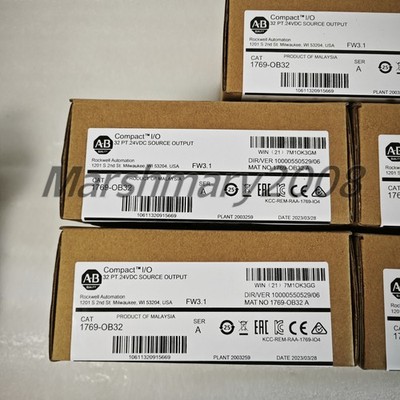 1PCS NEW AB 1769-OB32 /A CompactLogix 32 Pt 24VDC D/O Module 1769OB3 Fast Ship